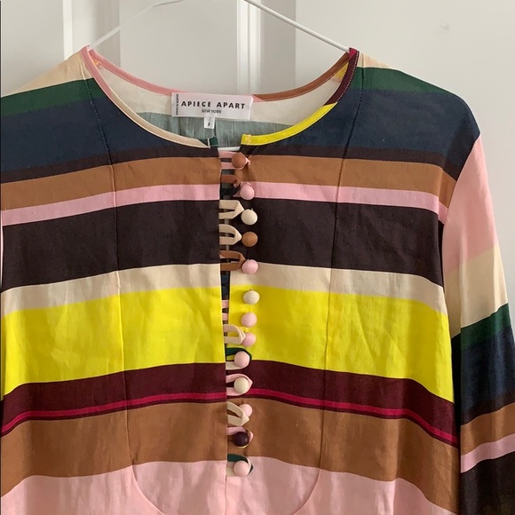 Apiece Apart Galeana Bib Front Dress - Picture 2 of 6